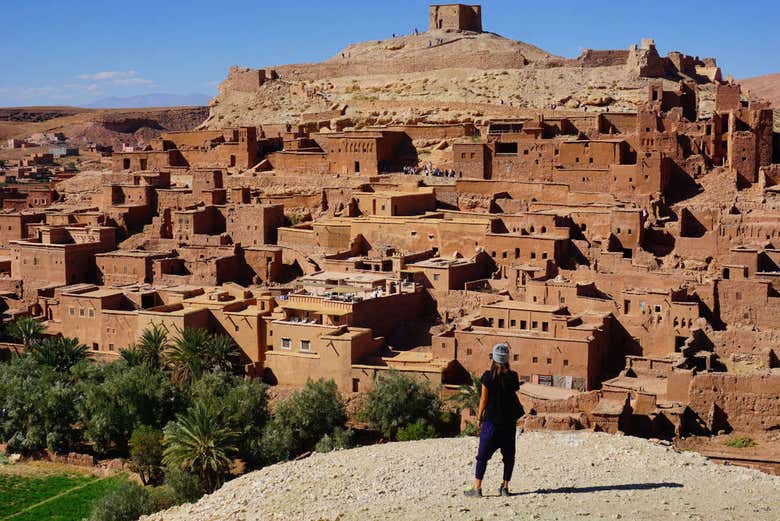 Admiring the Ouarzazate citadel